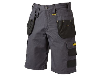 DEWALT Cheverley Leicht Grau Polybaumwolle Shorts Taille 42in DEWCHEV42W