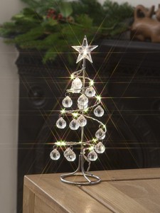 Albero Di Natale In Legno A Spirale.A Batteria Albero A Spirale Gioiello Di Natale Led Bianco Caldo Altezza 26cm Ebay
