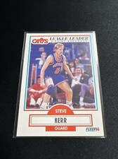 1990-91 Fleer Steve Kerr #34 Cleveland Cavs Basketball Card League Leaders NM