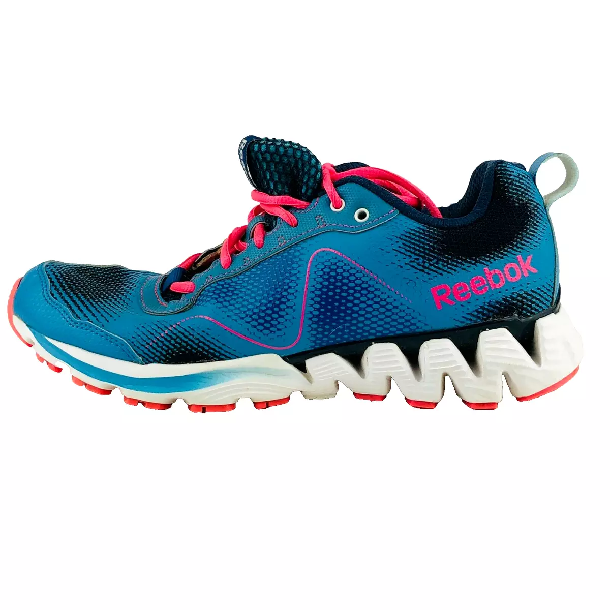 Reebok Zigkick Women s Wild Trail Blue Pink Running Shoes Zig Tech
