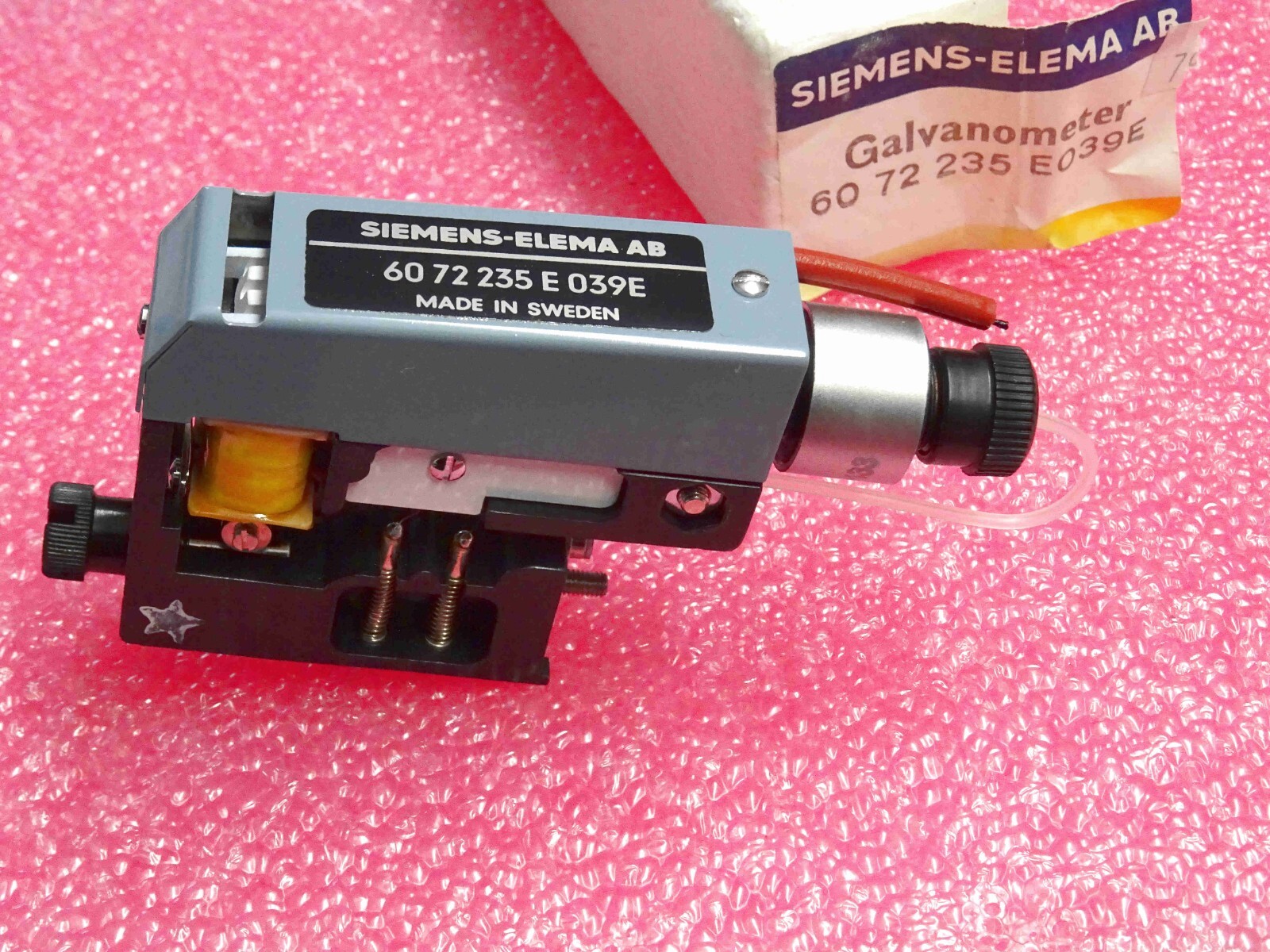 Galvanomètre Siemens-Elema AB 6072235E039E pour réparer les écrans de contrôle défaillants