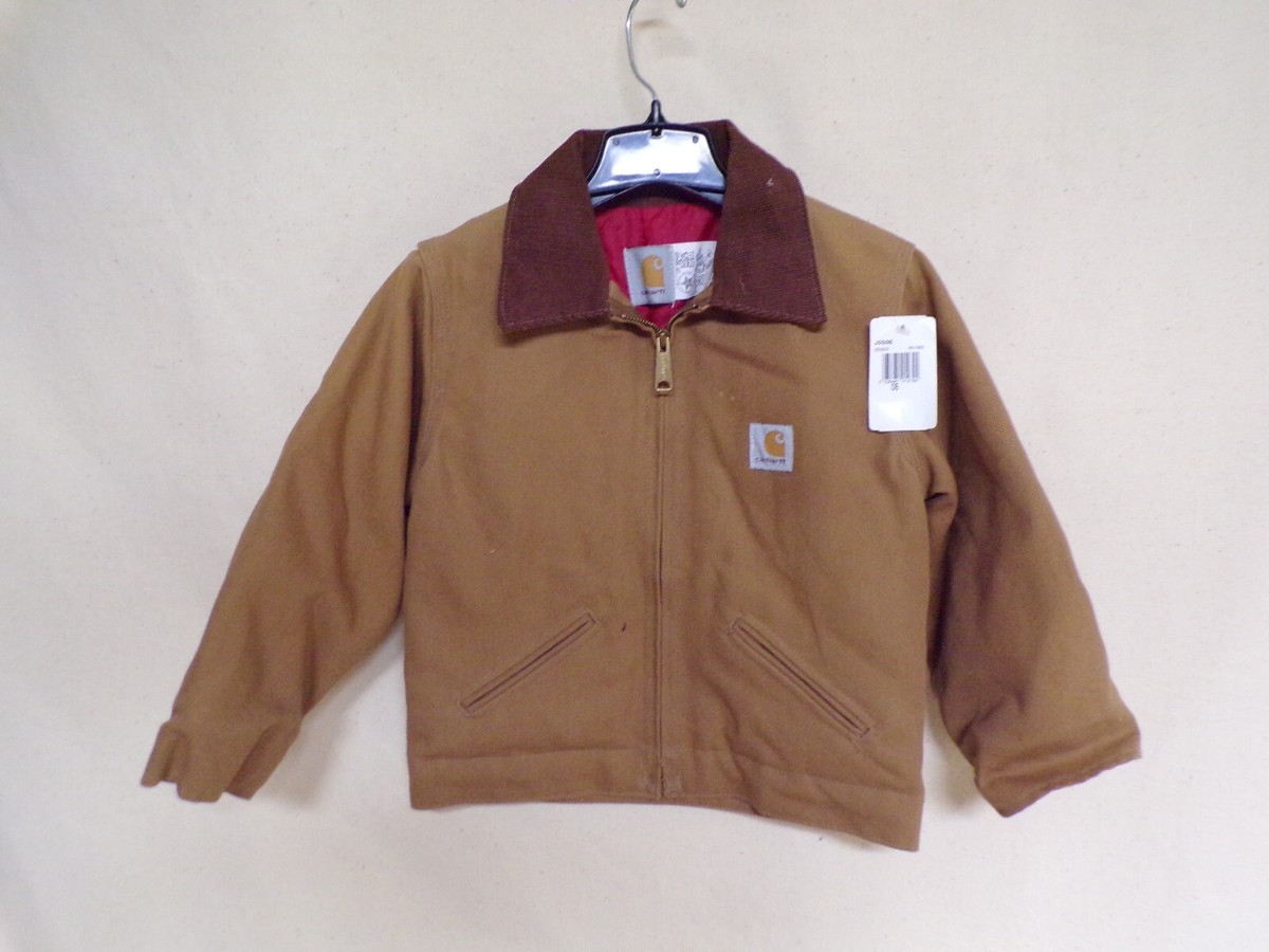 NOS Vtg Carhartt Kids JQ506 Lined Jacket sz 6 Quilted USA