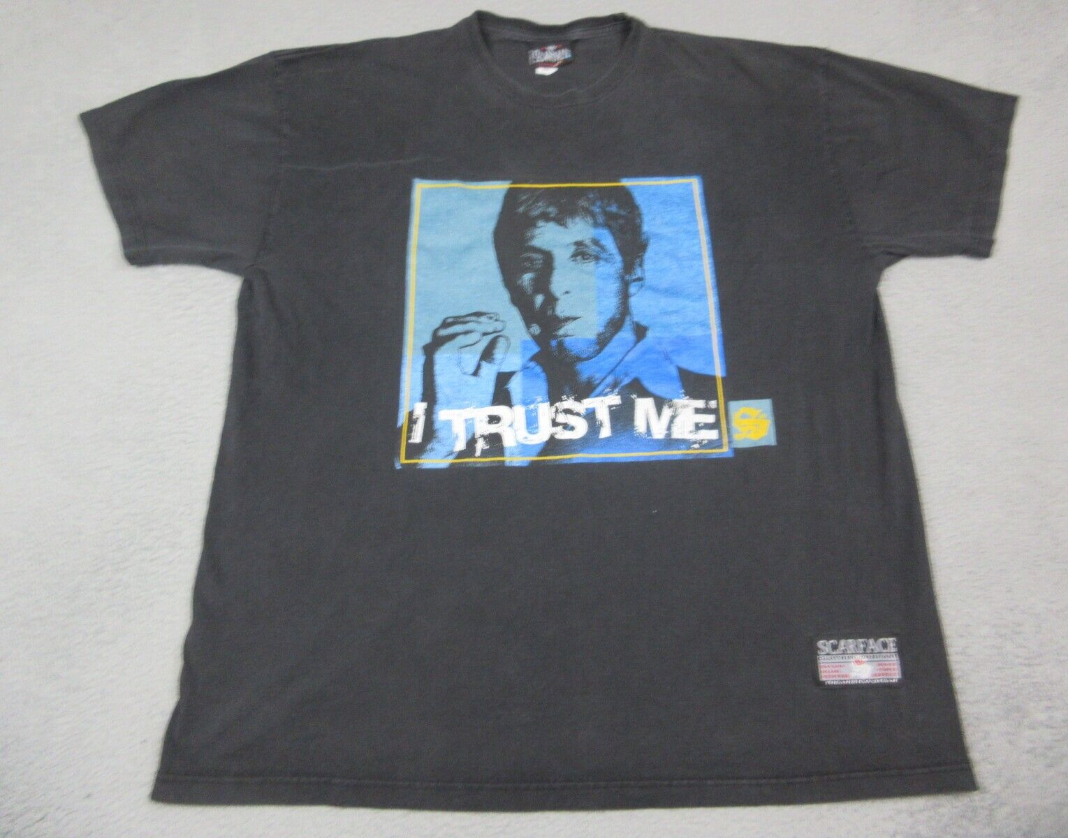 VINATAGE Scarface Shirt Mens 3XL XXXL Black Movie Tony Montana I Trust Me