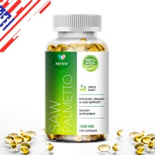 Saw Palmetto 1000mg - Premium Prostate Health Support Supplement for Men 120pcs