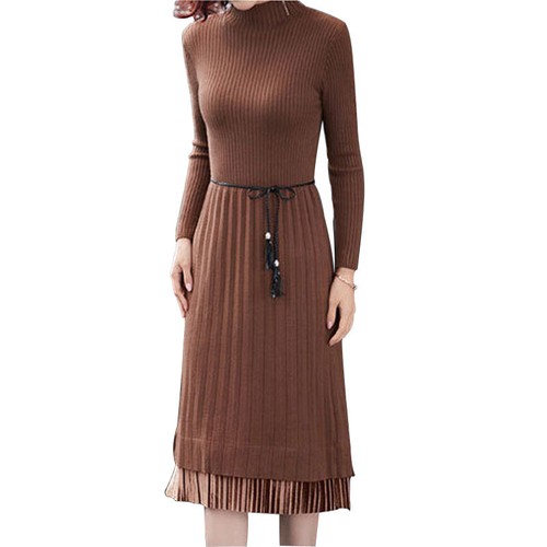 Women's Knitted Sweater Dress Long 