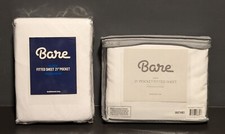 Lot of 2 - Bare Home 21" Pocket Queen Fitted Sheet Premium 1800 Microfiber - NEW