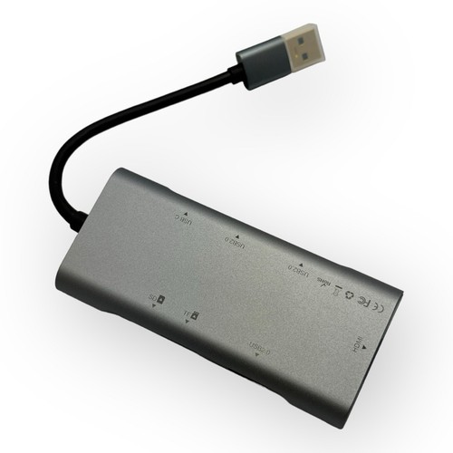 QGeem 7 in 1 Multi-function Mini USB to HDMI Adapter USB3.0 SD Docking Station. - Picture 3 of 8