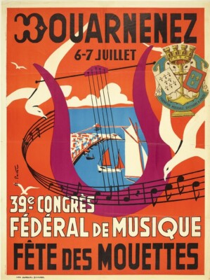 PostersAndCo ™ Fest NOZ DOUARNENEZ Rmwh-Poster/Reproduction HQ 50x70cm