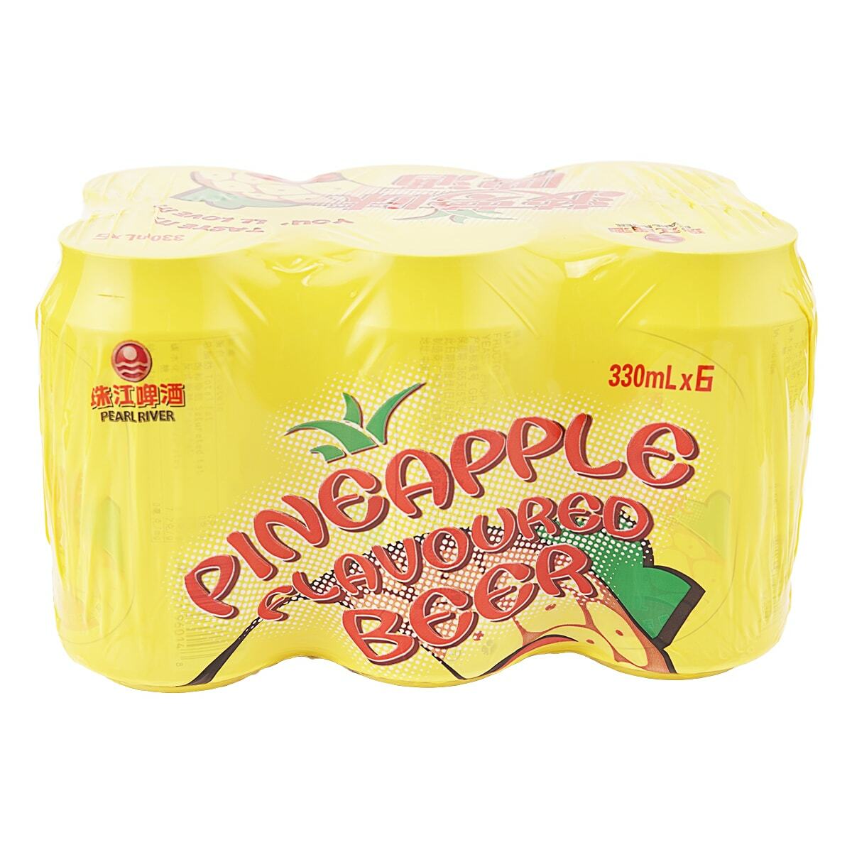 Pearl River Pineapple Beer Sweet Refreshing Tasty Natural 330ml x 6