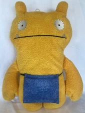 Vintage UglyDoll WAGE 14" Orange Plush Pretty Ugly Doll 2002 Stuffed Animal Toy