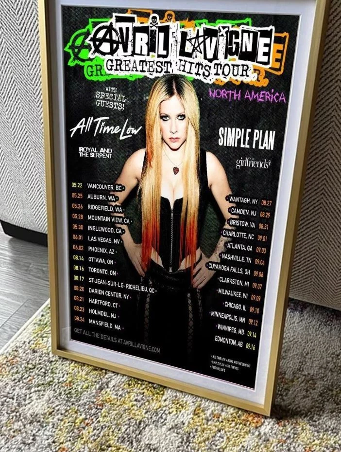 Avril Lavigne Greatest Hits Tour 2024 Poster