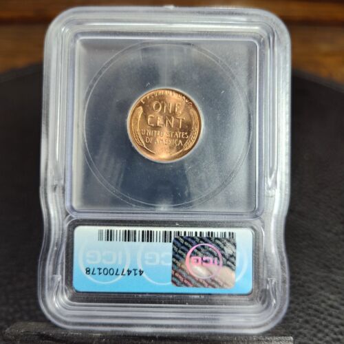 1958 Lincoln Wheat Penny ICG MS67 RED Rare - Picture 4 of 6