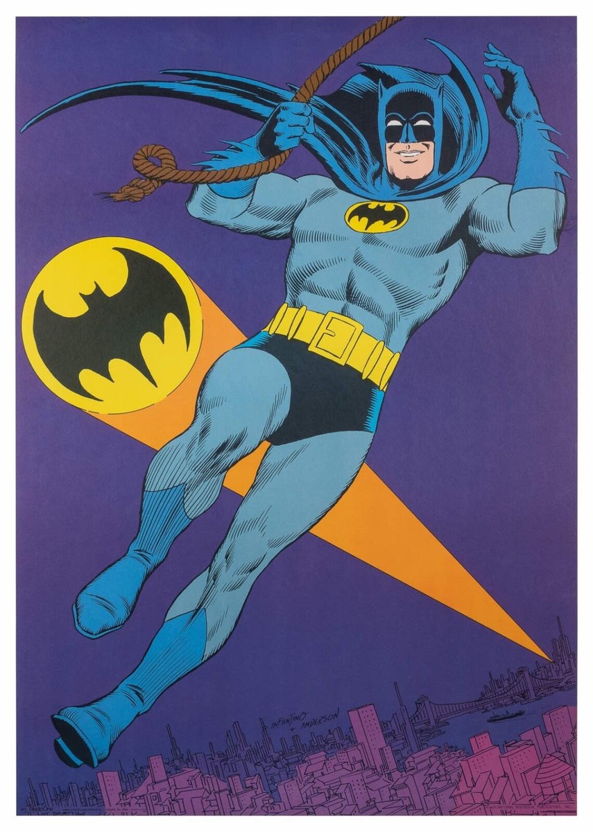 BATMAN 1973 DC comics poster 24x34 LINEN NM | eBay
