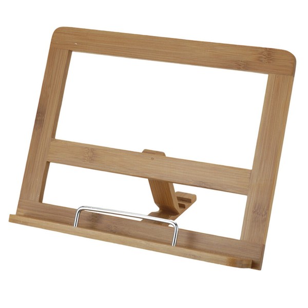 KochbuchstäNder Bambus Kochbuchhalter LesestäNder BuchstäNder Tablet Halter-image