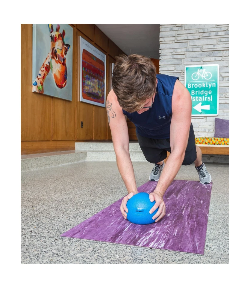 Bola medicinal Gymnic Heavymed 3 kg azul - Imagem 3 de 4