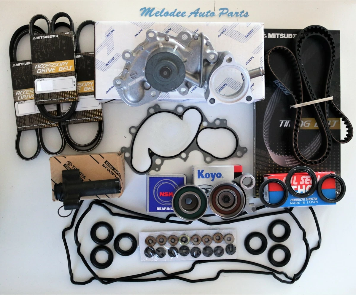 Genuine toyota timing belt kit with oem top aisin water pump for 3.4 v6 5vzfe engines
