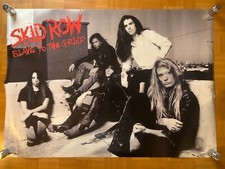 SKID ROW / Slave To The Grind 1991 Japan Original Promo Poster A1 23x33 in
