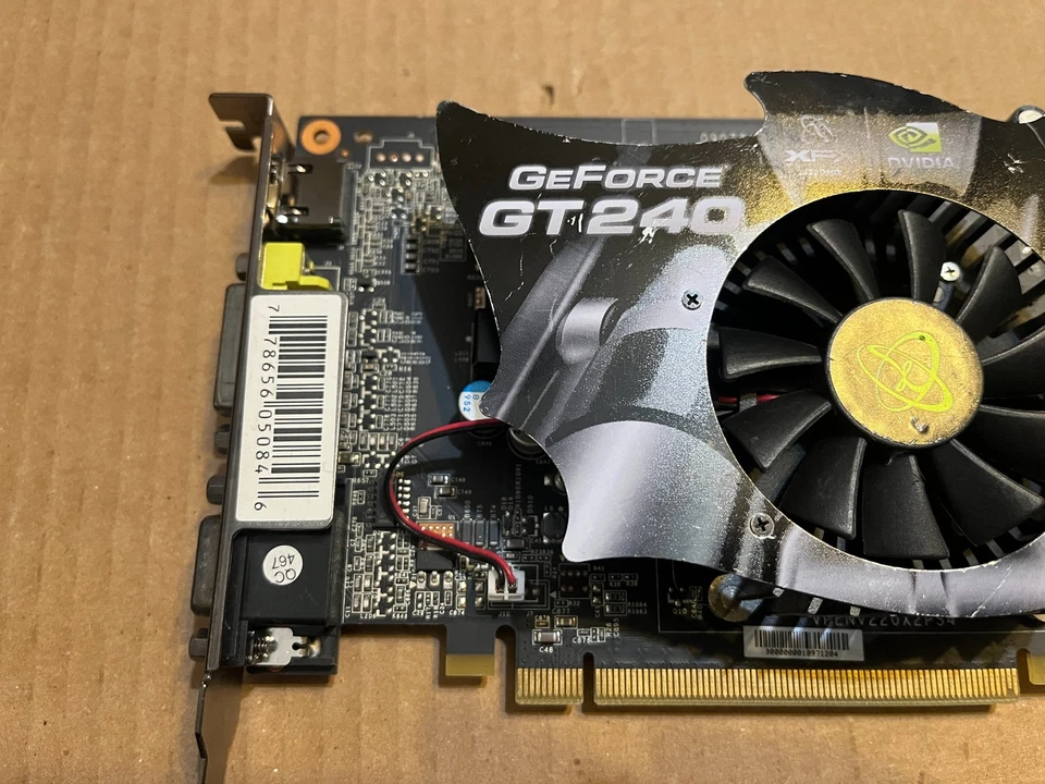 XFX GEFORCE GT 240 WITH 512MB GT-240X-YA VIDEO CARD ZZ5-3(5) - Image 3 of 4