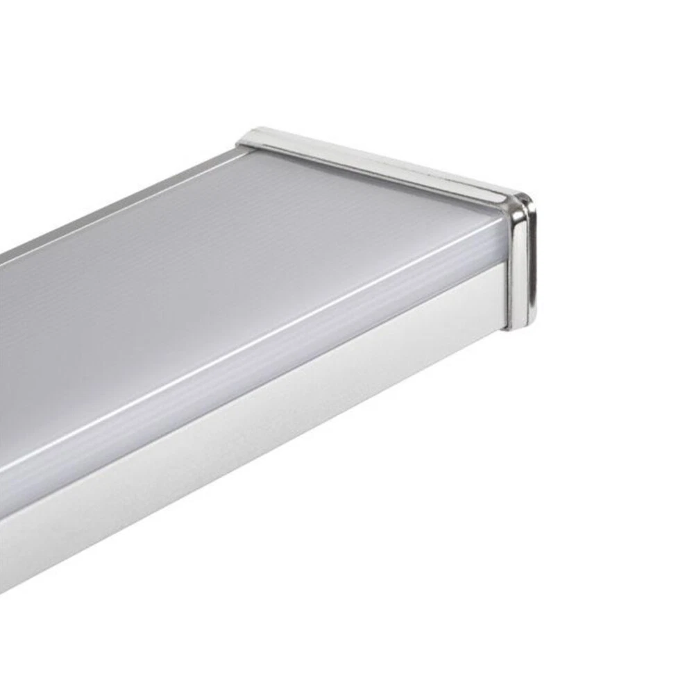 Luz de pared LED cromada sobre espejo para tocador de baño IP44 600lm 12W 4000K