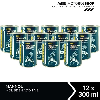 Mannol Molibden aditivos aceite de motor y aditivo aceite de transmisión manual 12x300 ML