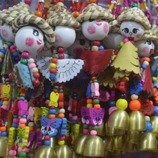 Hanging Doll Bird Chew Toy Parrot Budgie Parakeet Cockatiel Toy Bite Z8F7 SCH