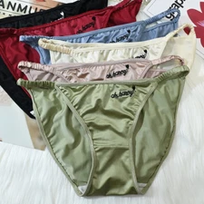 6 Pack Lot Sexy Ladies Womens Silky Satin Panties Underwear Bikinis Lingeries