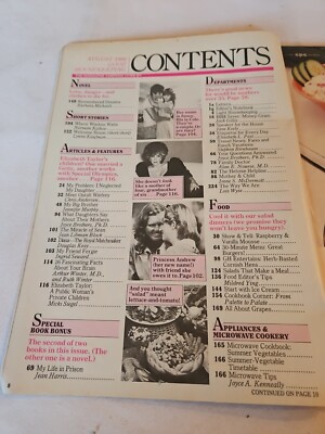 ビンテージ本　good housekeeping Vintage 1986 August, Good Housekeeping Magazine, Elizabeth