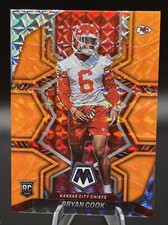 2022 Panini Mosaic #397 Bryan Cook Reactive Orange Mosaic Prizm Rookie Card