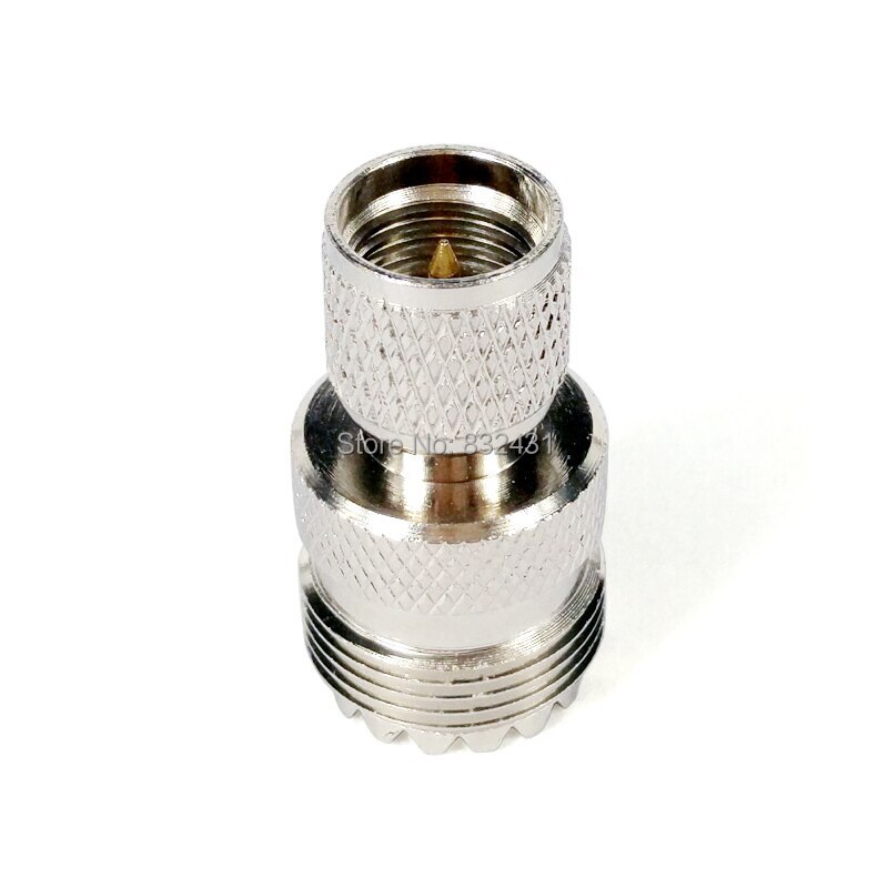 2PCS Mini UHF Male To UHF Female RF Coax Adapter - PL259 SO239 Connector For Maxtrac Radios & Wireless Devices