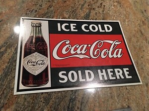 Ice Cold Coca Cola Coke Sold Here Metal Sign 11x16 | eBay