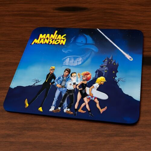 Maniac Mansion Commodore 64 Atari Apple Retro Computer Game Mousepad Mouse Mat - Picture 1 of 1