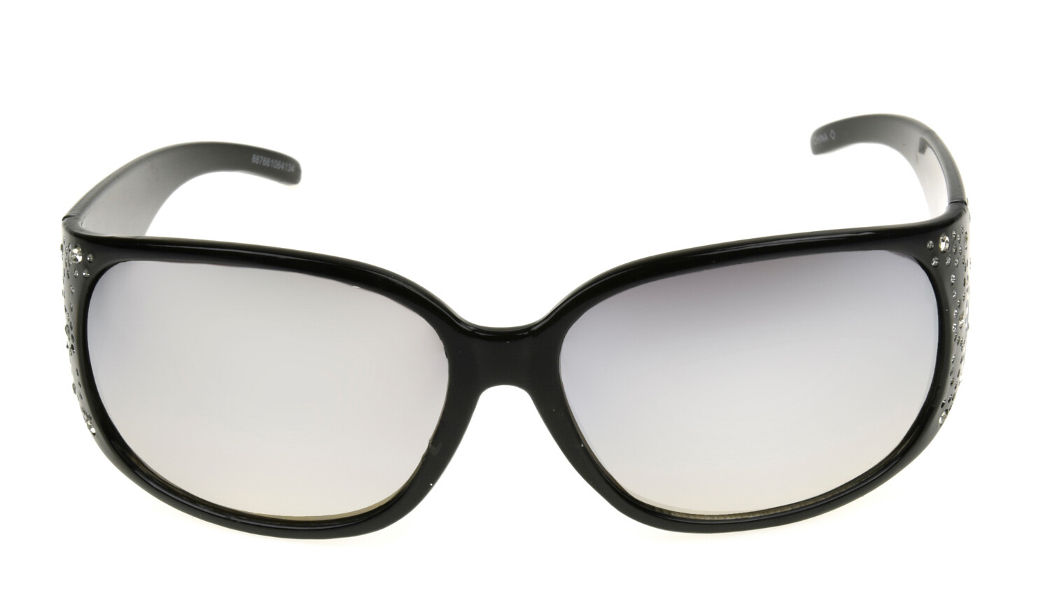 Foster Grant Women's Oval Black Sunglasses 