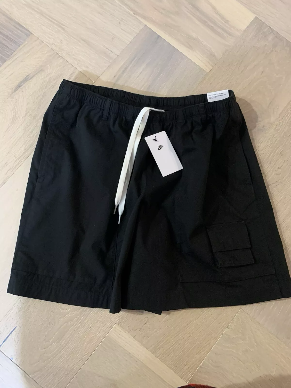 Short de camp homme Nike Life taille L noir coupe ample FN3216 010 suprême neuf avec étiquette Jordan