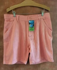 NWT Jungmaven Mountain Short Pink Salmon Men's Carpenter Shorts L Hemp Golf 
