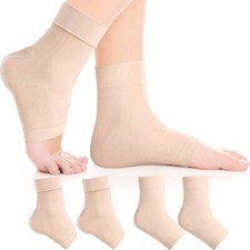 1-3pairs Heel Protector Heel Gel Sleeve Heel Compression Gel Sleeve Tendon Heel