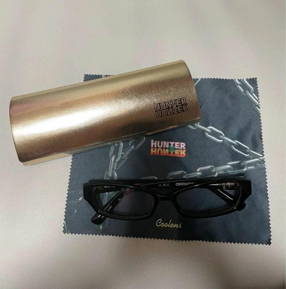 HUNTER×HUNTER　Coolens　キルアモデル HUNTER x HUNTER Killua Coolens Collabo black eyewear eyeglasses