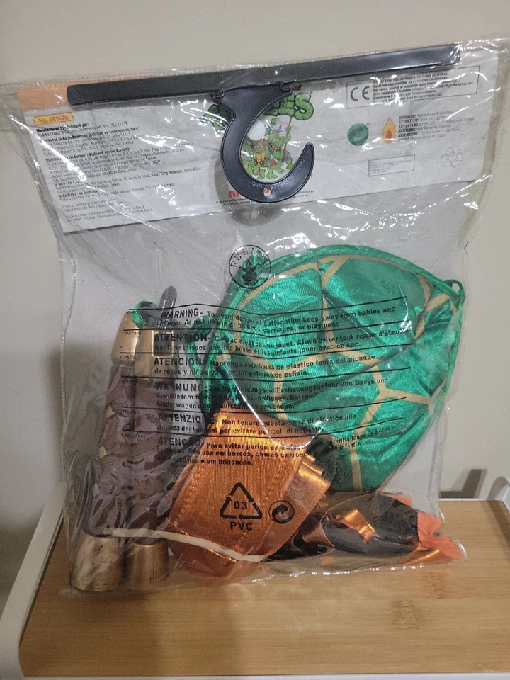 RUBIES TEENAGE MUTANT NINJA TURTLES COST./MICHELANGELO/TWEEN MED. DRESS SIZE 2-4 - Image 2 of 3