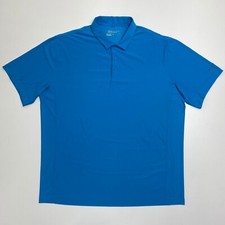 Nike Golf Tour Performance Polo Shirt Mens XL Blue Dri-Fit Short Sleeve Stretch