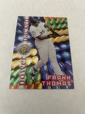 1996 Topps Stadium Club Frank Thomas #10 POWER ''multi-color Foil Packed Insert