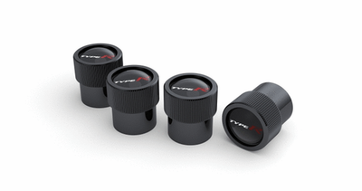 #ad Genuine Honda Valve Stem Caps Type R Black 08W48 PL4 100C $21.90