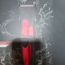WALKER HC-001 Hair  Beard Clipper Rechargeable Washable Red/Black