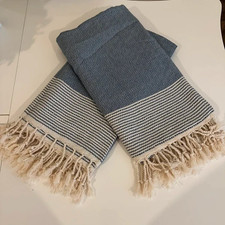 Image of 2 pcs 100% Cotton High Quality Beach / Bath Towel Navy Colour
