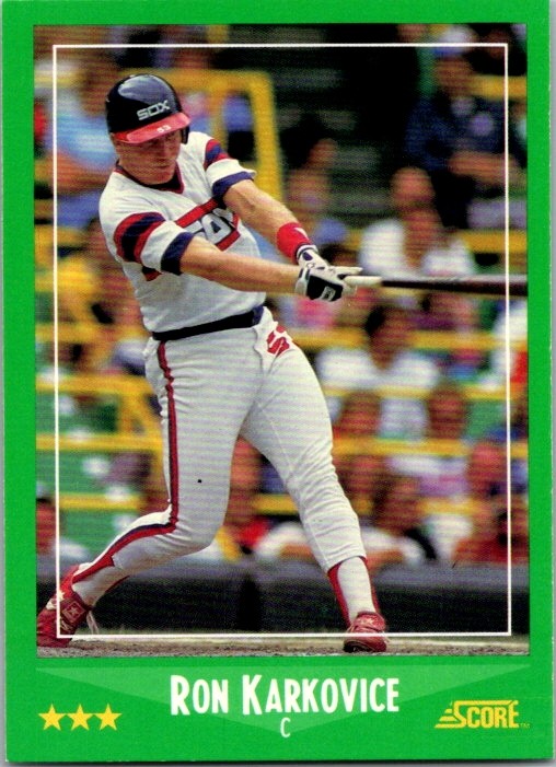 1988 Score #374 Ron Karkovice
