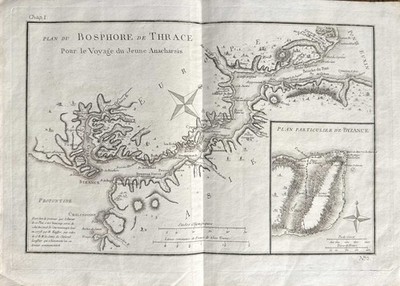 1784, Barbié Du Bocage, Bosphorus, Bosphorus, Byzantium, Byzantium, Ancient Greece...
