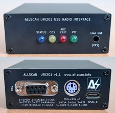 AllScan URI201 USB Radio Interface v1.1 AllStar EchoLink Mini-DIN-6 DB9