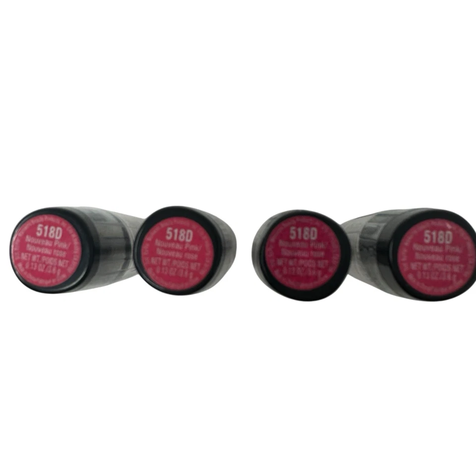 Wet N Wild Silk Finish Lipstick NOUVEAU PINK 518D 0.13 oz - Sealed - 4 Pack RARE - Image 2 of 4
