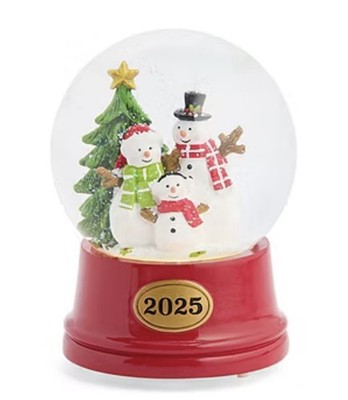 2025 Dated Annual Snowman Musical & Light Up Snow Globe