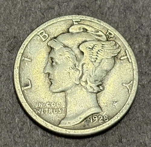 1928-S Mercury Dime 90% Silver VF
