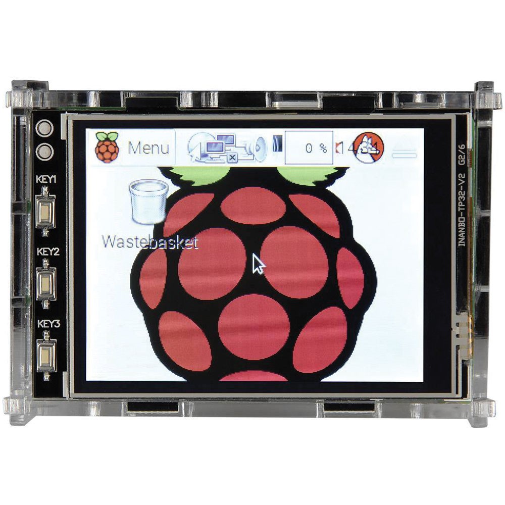 Joy-it Housing case for Raspberry Pi 3.2 inch display clear acrylic