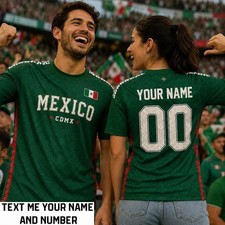 Personalized Mexico 2026 Custom Name Soccer Jersey Gift for Fan Size S-5XL
